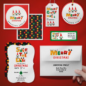 Schattigee Kleurrijke Gnomes Vrolijk Kerstfeest Ee Feestdagenkaart