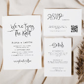 Whimsical Handgeschreven Bruiloft Servet