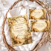 Whimsical Highland Koe Boho Baby Shower Kaart