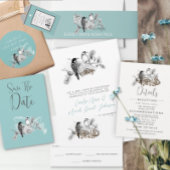  uitnodiging tot weduwschap over Tortelduifjes