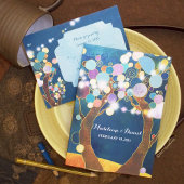 Chic String Lights Blauwgroen Wedding BiFold-progr