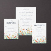 Whimsical Wildflower Wedding Save The Date (Personaliseer de collectie van deze zelfstandige maker.)