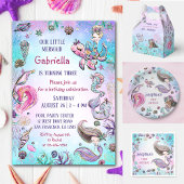 Onder het Zee Whimsical Mermaid Birthday Party Bedankdoosjes