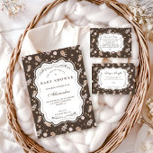 Whimsical Safari Animals Neutral Diapper Raffle Informatiekaartje