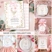 Een Dwaas Gans Vintage Roze Eend 1e Verjaardag