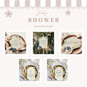 Whimsical Outer Space Baby shower Diapper Raffle Informatiekaartje