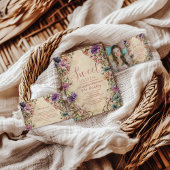 Whimsical Pastel Wildflower Sweet 16 Kaart