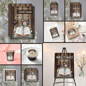 Whimsical Rustic Storybook Baby shower Bedankkaart