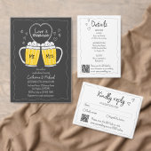 Hand getrokken boog ring & wijn grillige foto brui save the date (Personaliseer de collectie van deze zelfstandige maker.)