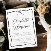 Whimsical Script Border Wedding Acryl Bord