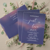 Whimsical Starry Night Script Modern Wedding Kaart (Personaliseer deze collectie van deze onafhankelijke maker. Test)