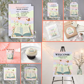 Whimsical Storybook Baby shower Informatiekaartje