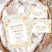 Whimsical Summer Animals Diapper Raffle Informatiekaartje