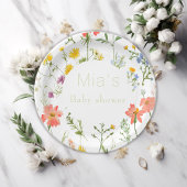 Botanische wilde bloemen inpakpapier vel