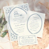 Whimsical Vintage Bruiloft Cards & Cadeaus Poster