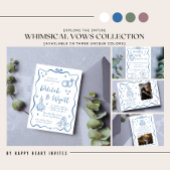 grillige geloften | handgetekende doedel | Vrijgez Kaart