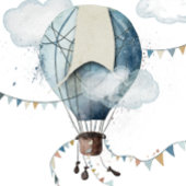 Waterverf Hete Luchtballon Wit // Bedankdoosjes