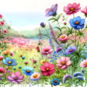 Whimsical Waterverf Vlinders en Bloemen Weddin All In One Uitnodiging