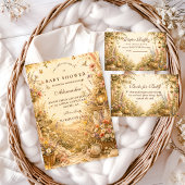Whimsicale Wilde Bloem Boho Luier Raffle Informatiekaartje