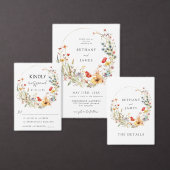 Whimsical Wildflower Wedding Save The Date (Personaliseer de collectie van deze zelfstandige maker.)