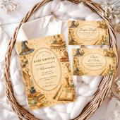 Whimsical Wizard Magic Diapper Raffle Informatiekaartje