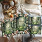 Whimsical Woodland Forest Raffle Diapper Informatiekaartje