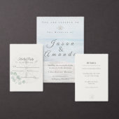 Zachte Waterverf Strand Bruiloft Kaart (Personaliseer de collectie van deze zelfstandige maker.)