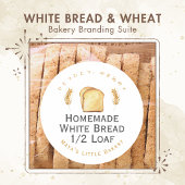 Witte Brood Tarwe Bakkerij Dank U Ronde Sticker