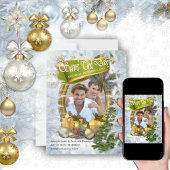Witte kerstbruiloft poster