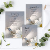 White Daisy Elegance We zijn betrokken Keramisch Ornament