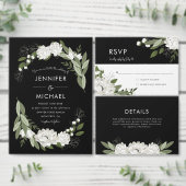 Bloemen bruiloft lente details informatiekaartje (Personaliseer de collectie van deze zelfstandige maker.)