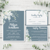 Romantische waterverf witte bloemen bruiloft ronde sticker (Personaliseer de collectie van deze zelfstandige maker.)