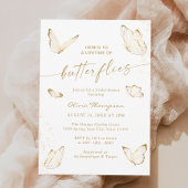 Gouden Vlinder Bruidsfeest Papieren Bordje