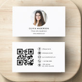 QR Code Professional Foto wit Visitekaartje Slecht Badge