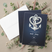 Nautische hart touw anker kustbruiloft bedankdoosjes (Personaliseer deze collectie van deze onafhankelijke maker. Test)