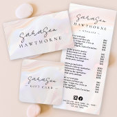 Luxe Opal Shell Holographic Elegant Script Naam Case-Mate iPhone Case