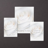 White Rose Personalized Wedding Save the Date (Personaliseer de collectie van deze zelfstandige maker.)