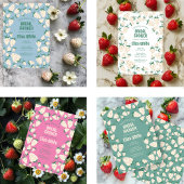 Exotische witte aardbeien Zoete kleurrijke vruchte Inpakpapier Vel