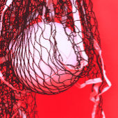 Rode Volleybal Verjaardag Uitnodiging