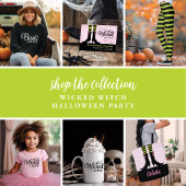 Wicked Witch Halloween Kostuum Party Uitnodiging