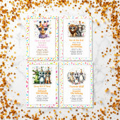 Wild One 1st Birthday Dolfijn Themd Bedankkaart