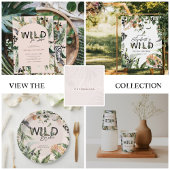 Wilde bruid | Oerwoud Vrijgezellenfeest Papieren Bordje