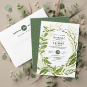 Wild Meadow | Groen botanisch Vrijgezellenfeest Kaart (Personaliseer deze collectie van deze onafhankelijke maker. Test)