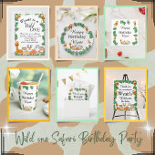 Wild One Safari dier Verjaardag servetten