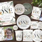 Wild One Safari 1ste verjaardag Bedankkaart