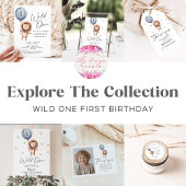 Wild One Boy 1st Birthday Bedankt