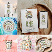 Wild One Oerwoud Adventure 1e verjaardag Servet