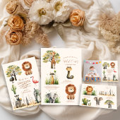 Wild One Oerwoud Safari Animals Kaart