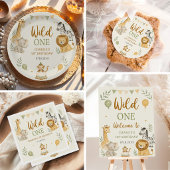 Woodland Monkey Luier Raffle Informatiekaartje