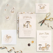 Wild Safari Dieren Baby shower Spandoek